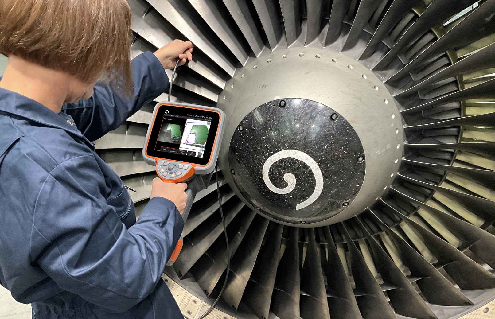 韋林3D測量工業(yè)內窺鏡在航空發(fā)動機孔探中的測量應用